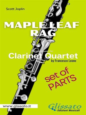 cover image of Maple Leaf Rag--Clarinet Quartet--Parts